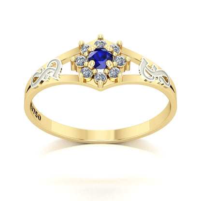 Anel de Formatura Fonoaudiologia Zenith Ouro 18k