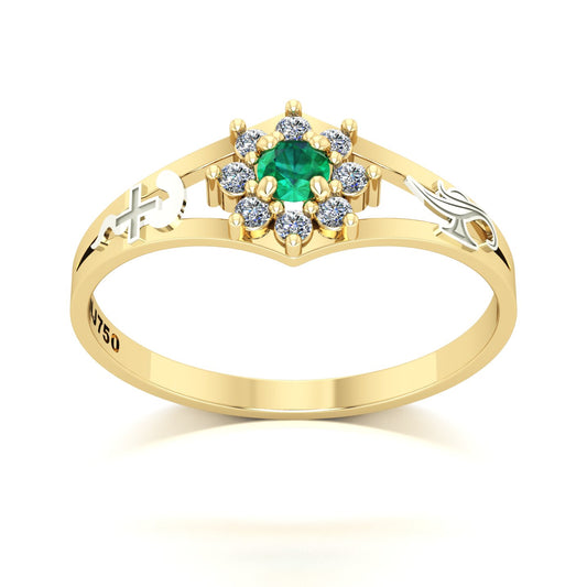 Anel de Formatura Enfermagem Zenith Ouro 18k