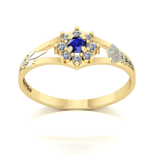 Anel de Formatura Pedagogia Zenith Ouro 18k