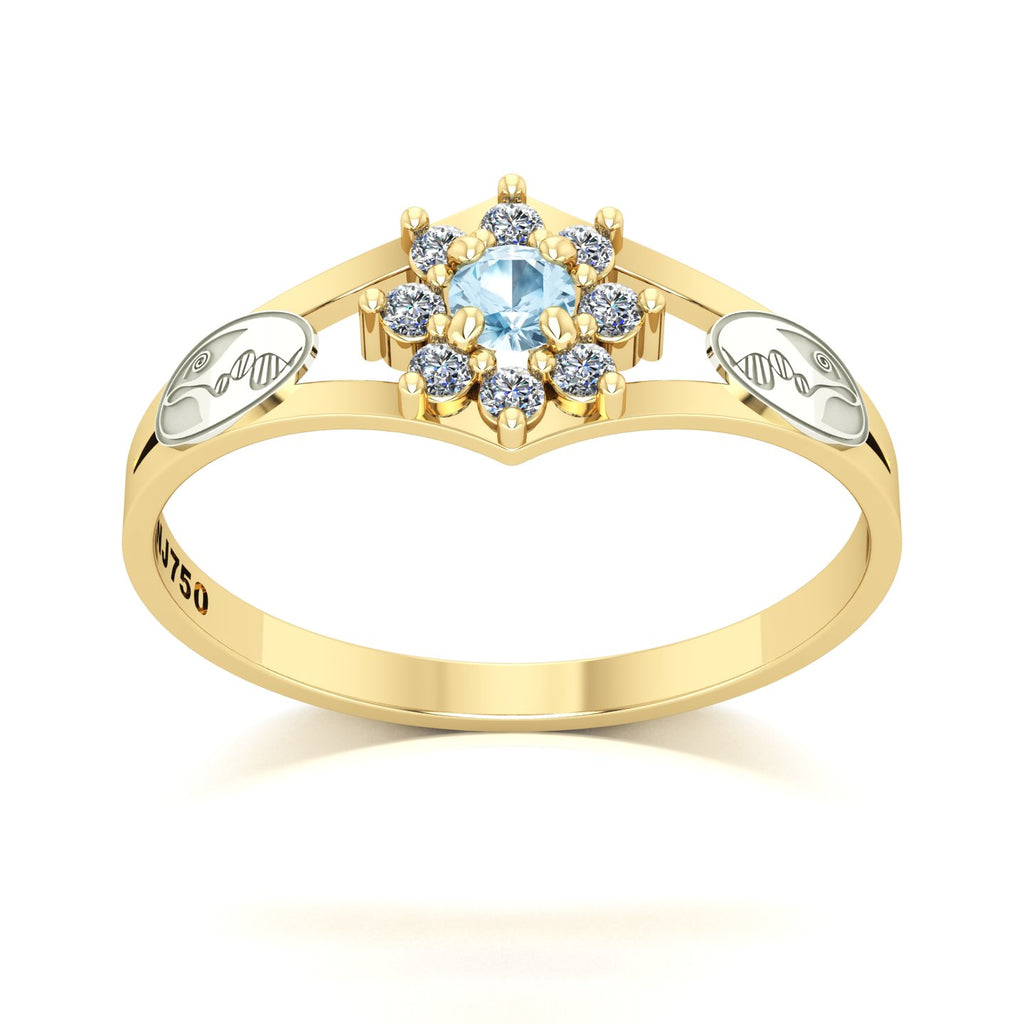 Anel de Formatura Biologia Zenith Ouro 18k