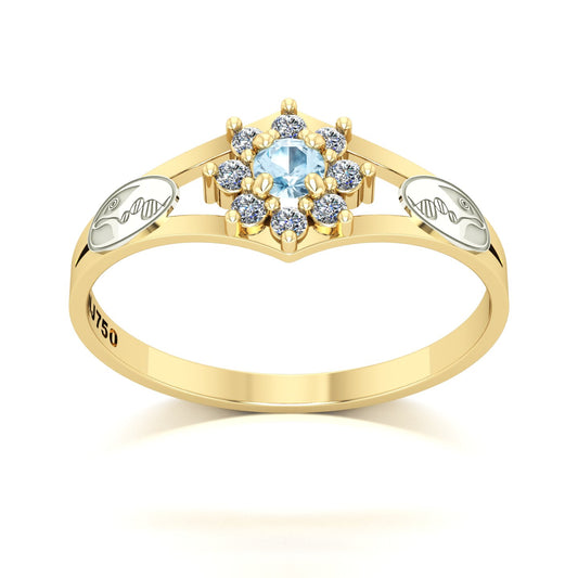 Anel de Formatura Biologia Zenith Ouro 18k