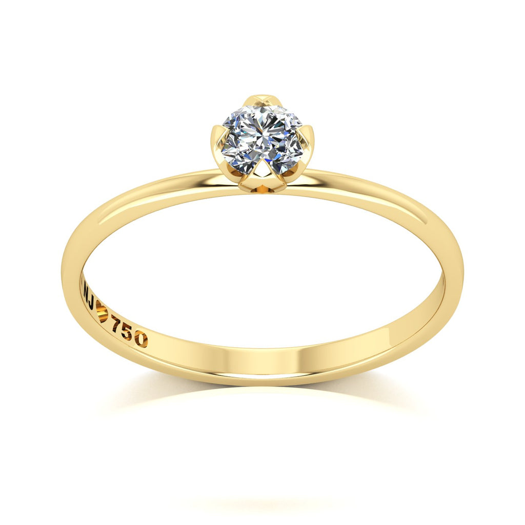 Anel de Noivado Darling Ouro 18k