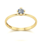 Anel de Noivado Darling Ouro 18k