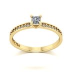 Anel de Noivado Solitarie I Ouro 18k