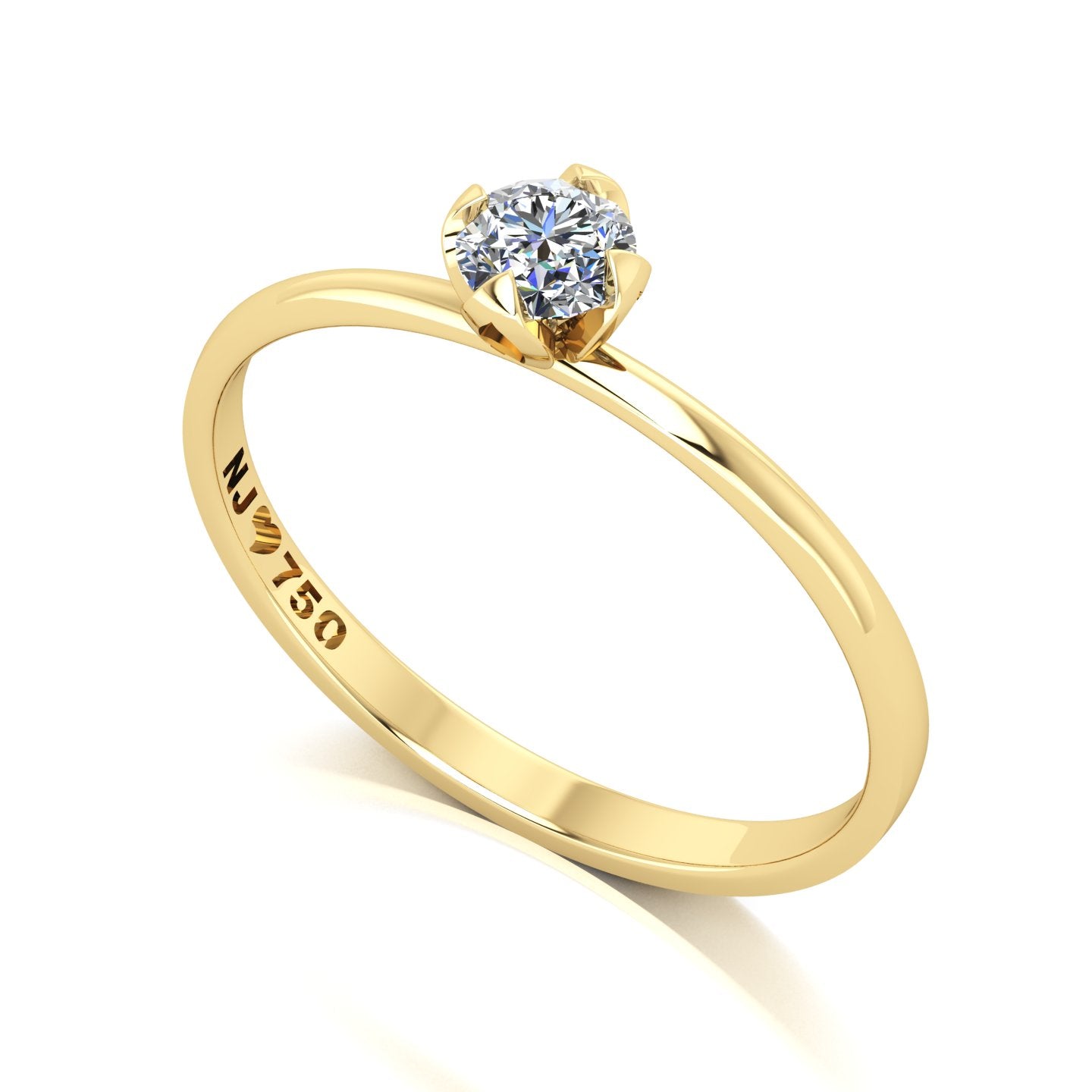 Anel de Noivado Darling Ouro 18k