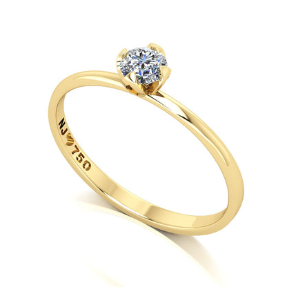 Anel de Noivado Darling Ouro 18k