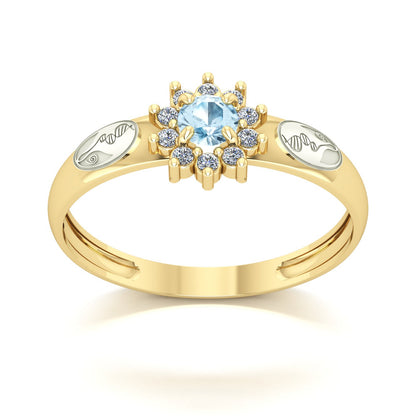 Anel de Formatura de Biologia Evermore Ouro 18k
