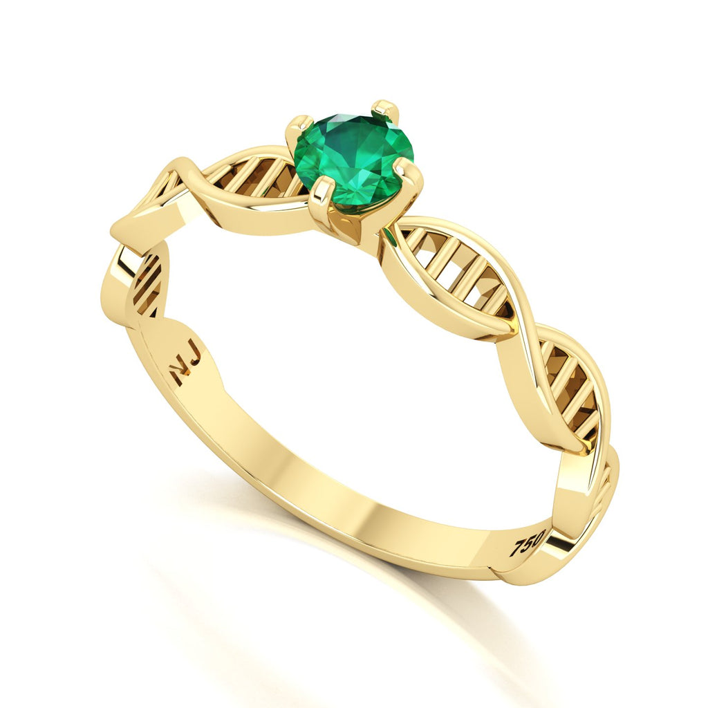 Anel de Formatura de Biologia DNA II Ouro 18k