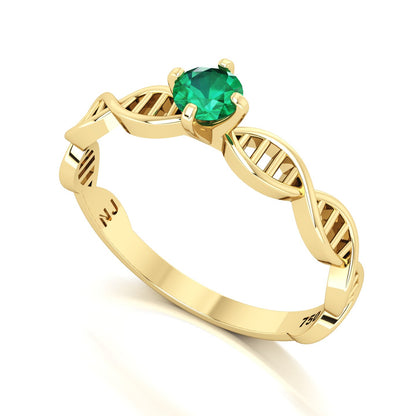 Anel de Formatura de Biologia DNA II Ouro 18k