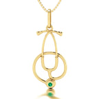 Pingente de Estetoscópio II Ouro 18k