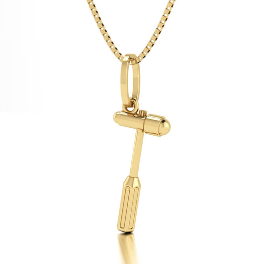 Pingente Martelo Neurológico Ouro 18k