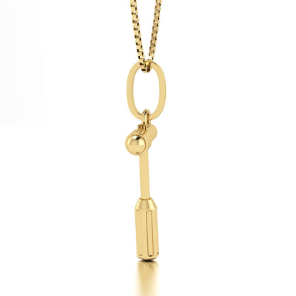 Pingente Martelo Neurológico Ouro 18k