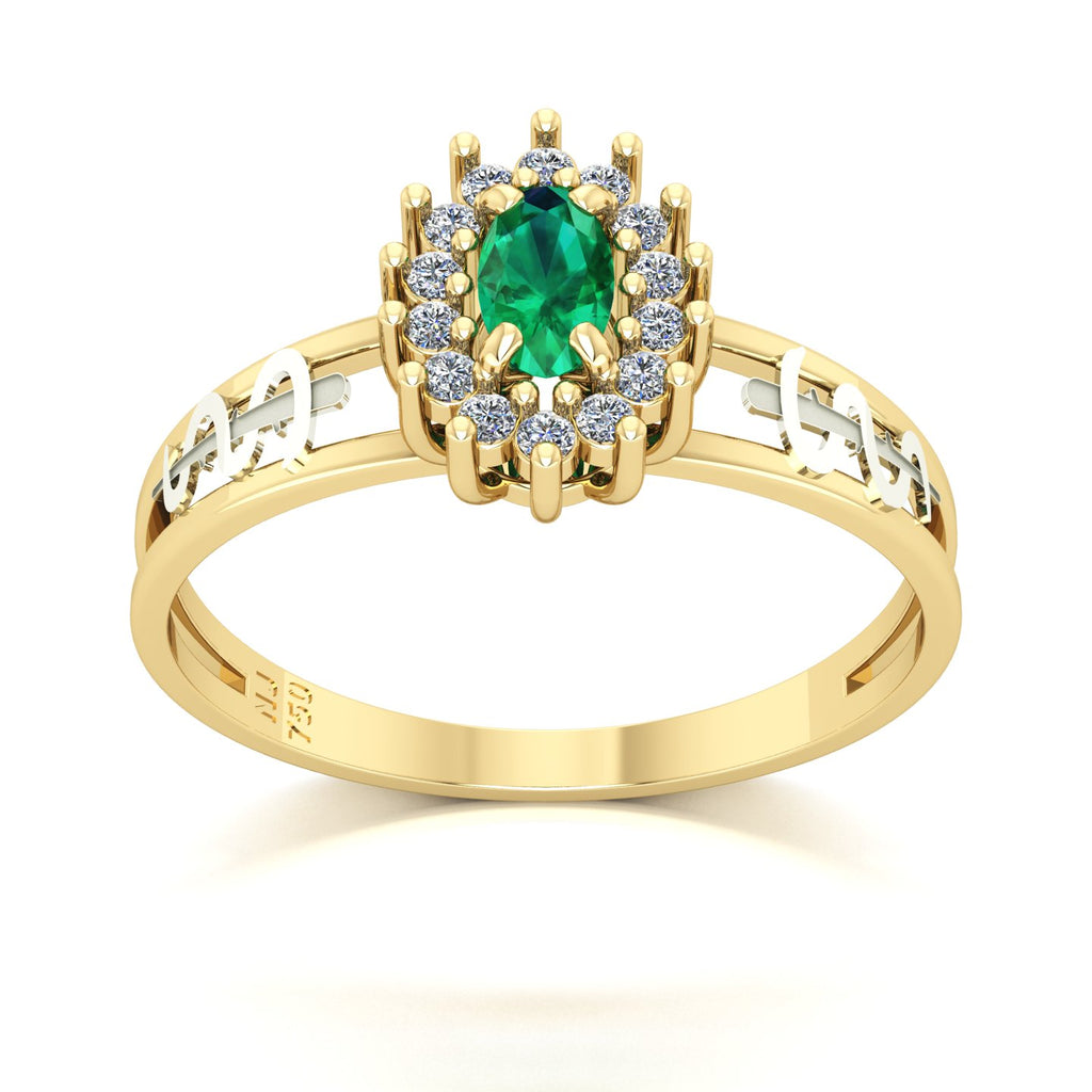 Anel de Formatura de Medicina Crown II Ouro 18k