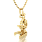Pingente de Microscópio Ouro 18k