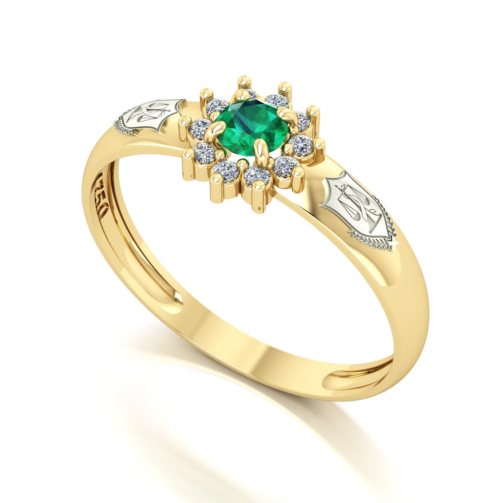 Anel de Formatura de Nutrição Evermore Ouro 18k