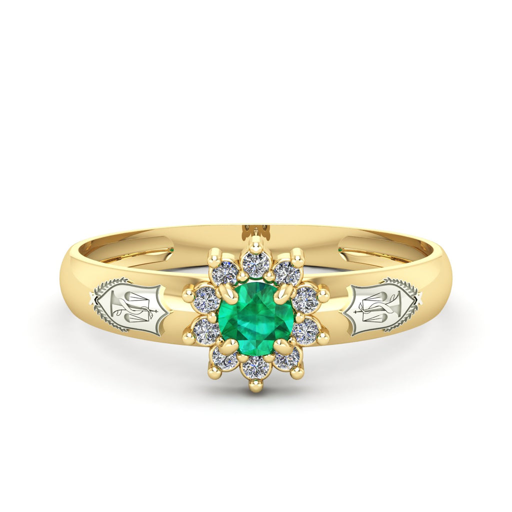 Anel de Formatura de Nutrição Evermore Ouro 18k