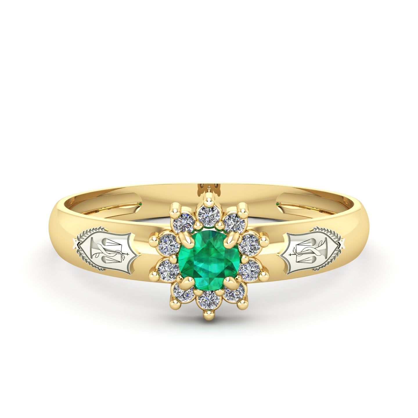 Anel de Formatura de Nutrição Evermore Ouro 18k