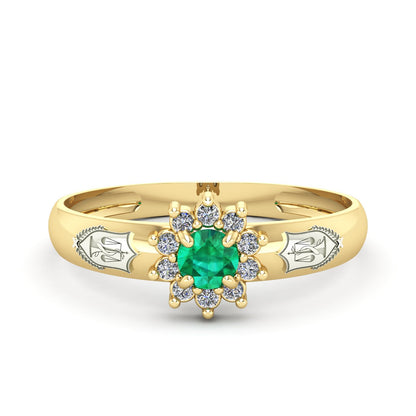Anel de Formatura de Nutrição Evermore Ouro 18k