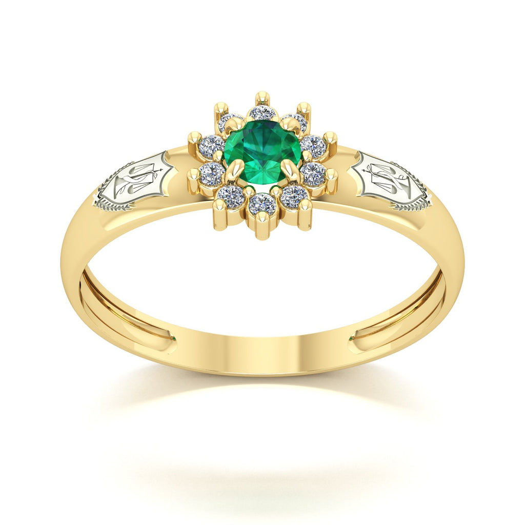 Anel de Formatura de Nutrição Evermore Ouro 18k