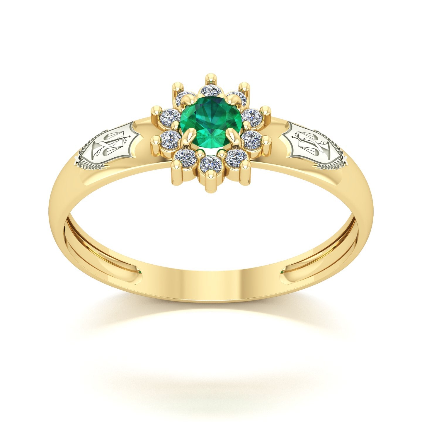 Anel de Formatura de Nutrição Evermore Ouro 18k