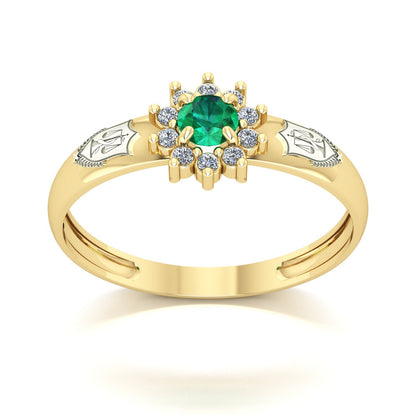 Anel de Formatura de Nutrição Evermore Ouro 18k