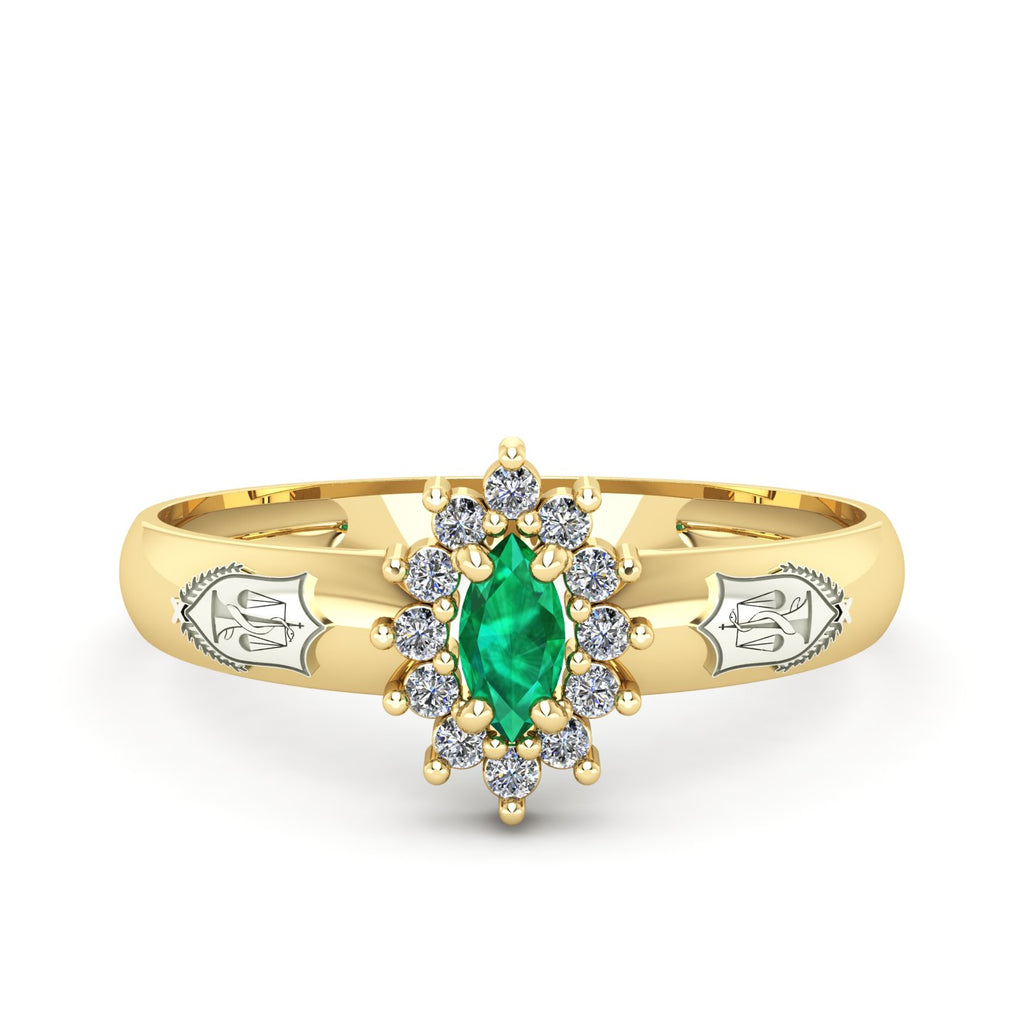 Anel de Formatura de Nutrição Evermore III Ouro 18k