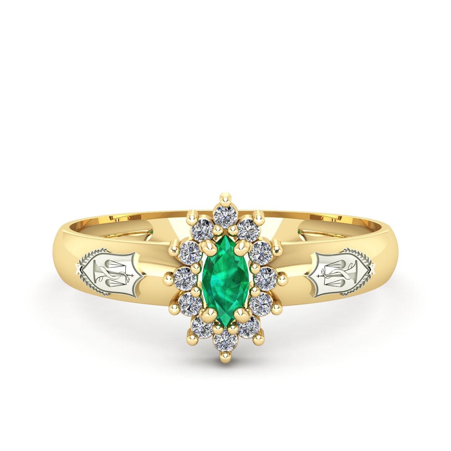 Anel de Formatura de Nutrição Evermore III Ouro 18k