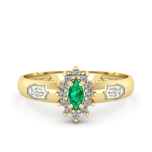 Anel de Formatura de Nutrição Evermore III Ouro 18k