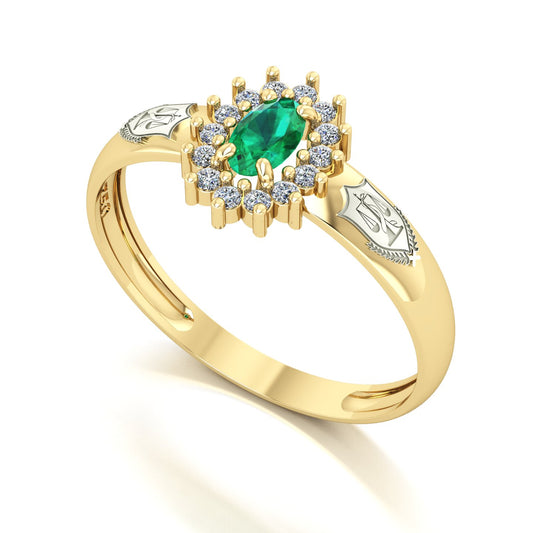 Anel de Formatura de Nutrição Evermore II Ouro 18k