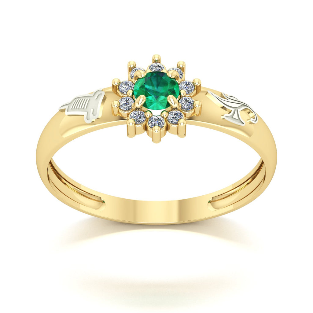 Anel de Formatura de Técnico em Enfermagem Evermore Ouro 18k
