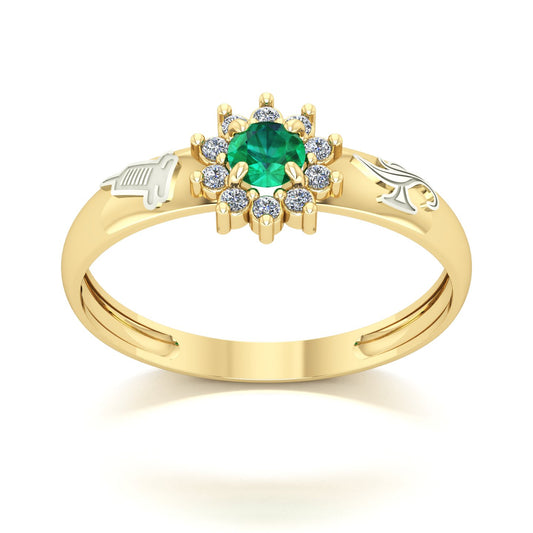 Anel de Formatura de Técnico em Enfermagem Evermore Ouro 18k